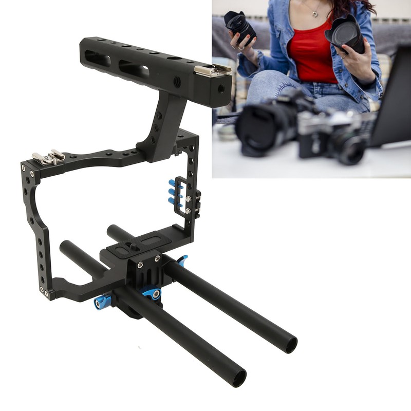 Camera Video Cage Lightweight Aluminum Alloy Camera Cage Rig with
