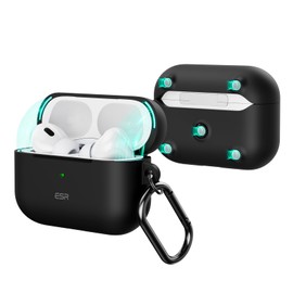 ESR for AirPods Pro 2nd Generation Case (HaloLock), Compatible with Airpods Pro Case 2nd/1st Gen (2023/2022/2019), Compatible with MagSafe, Magnetic Lid Lock, Full Drop Protection, Black