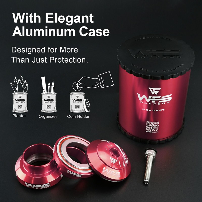 WFS NV.28 1 Inch CNC Alloy Threadless Headset with Top