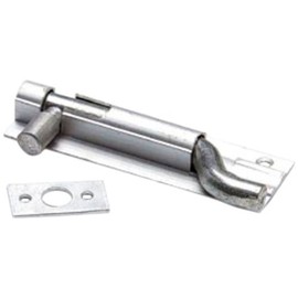 Merriway® BH00759 (4 Pcs) Cranked Swan Neck Surface Slide Door Bolt, Aluminium 75 mm (3 inch) - Pack of 4 Pieces
