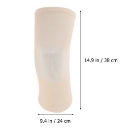 FOMIYES 2 Pairs Fleece Warm Knee Pads Support for Running Warm Kneecaps Knee Splint Support Unisex Pads Protectors Imitation Bamboo Charcoal Fabric Breathable Outdoor Product Fitness