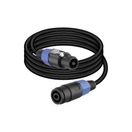 GELRHONR Speakon Extension Cable 5.9FT, SpeakOn Male to Speakon Female Adapter Cable with Twist Lock for Mixer Boards, Junctions, Preamps, Speakers, etc (1.8M)