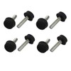 Sourcingmap M6x25mm Thread 32mm Height Screw On Furniture Glide Adjustable