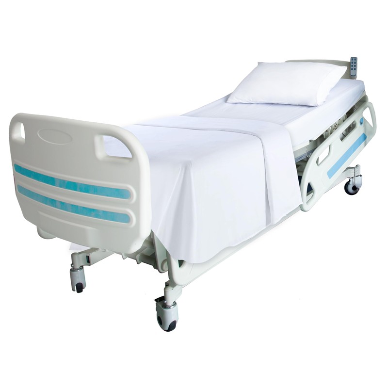 White Classic Twin Flat Sheets 3 Pack, White Cotton Flat