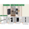 Litensh 4pcs Adjustable Cabinet Door Ball Catch, Stainless Steel Ball