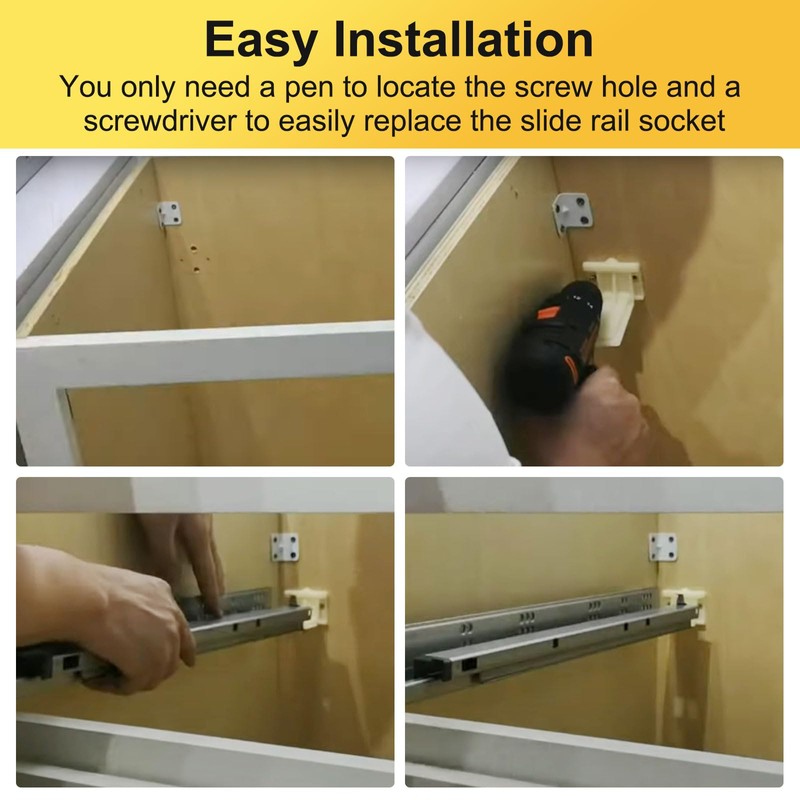 Drawer Track Back Plate R 7265 Brackets for Prime-Line, Drawer