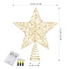 Toyvian Christmas Tree Topper Star,12 Inch Christmas Decorations Lighted Wire