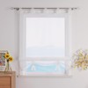 ESLIR Roman Blind with Tabs, Transparent Tab-Top Kitchen Curtains, Modern