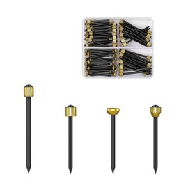 120 Pcs Nails for Hanging Pictures, 4 Styles Reusable Picture Frame Nails Picture Hangers Wall Tacks, Picture Nails for Walls, Metal Head Hanging Pins Nail Hook Pins for Hanging Photo Frame