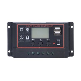 Smart Charge Controller Solar Battery Panel Charging Protection Device with LCD Display 12V/24V20A