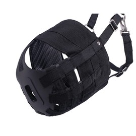 QHP Grazing Mask with Nostrils, Size: Cob, Colour QHP: Black