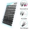 Lash Clusters 240pcs Individual Lashes DIY Eyelash Extension 50D 9-16mm