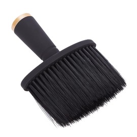 IWOWHERO Neck Duster Brush for Hair Cutting Kit Soft Bristle Brush Hair Salon for Home Barber Shop (frosted Handle Random Base Ring