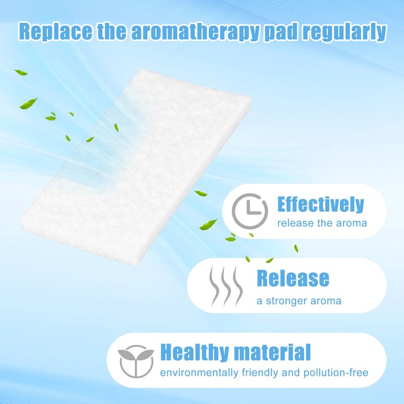 BOXOB 48 Packs Humidifier Aroma Refill Pads, Unscented Non-Woven Fabrics