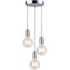 Modern Spiral 3 Pendant Light Fitting, Retro E27 Edison Style