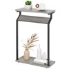 Livofloral Narrow Side Table for Small Spaces, Small End Table,