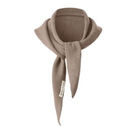 Zulzifs Wool Triangle Scarf for Women - Knitted Cashmere Shawl Downtown Girl Fashion Accessories (Oak)