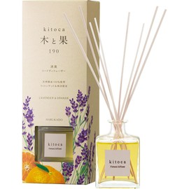Kitoca Tree and Fruit 190 100% Natural Essential Oils, Reed Diffuser, 6.7 fl oz (190 ml), Lavender & Orange