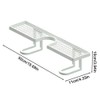 50cm Over-Faucet Sink Shelf for Bathroom Storage – No-Drill Quick-Drain