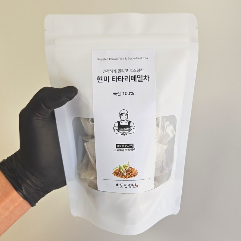 1+1 Brown Rice Buckwheat Tea Biodegradable Tea Bag Domestic Effective