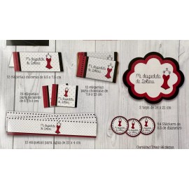 ifz Kit Decoracion Fiesta Mesa Dulces Despedida De Soltera Set