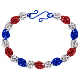 Firecracker Sweetpea Chain Maille Bracelet Kit