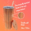 Plastic Cup with Rivets - Double Walled Plastic Cold Cup
