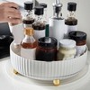Rotating Spice Rack Round Versatile Sturdy Turntable Storage Container Organizer