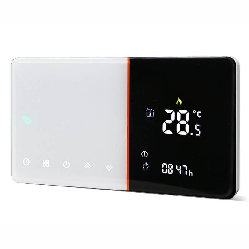 Smart Electric Thermostat White Programmable WiFi Thermostat with Temperature Humidity
