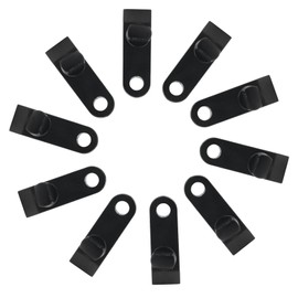 Kemcatui 10Pcs Tarp Clips, Tarp Clamps heavy duty lock grip, Tent clips Cover Clips Pool Tarp Clips Canvas Clips for Awnings, Secures Outdoor Camping, Caravan Canopies