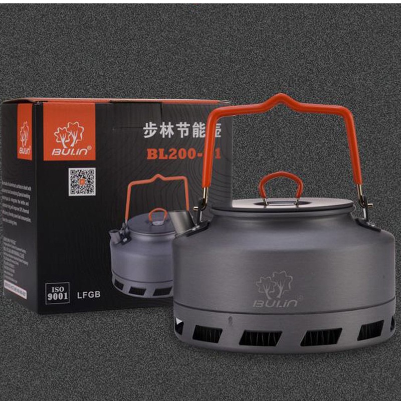 Tentock Camping Kettle with Foldable Handle Fast Heating Gas Teapot