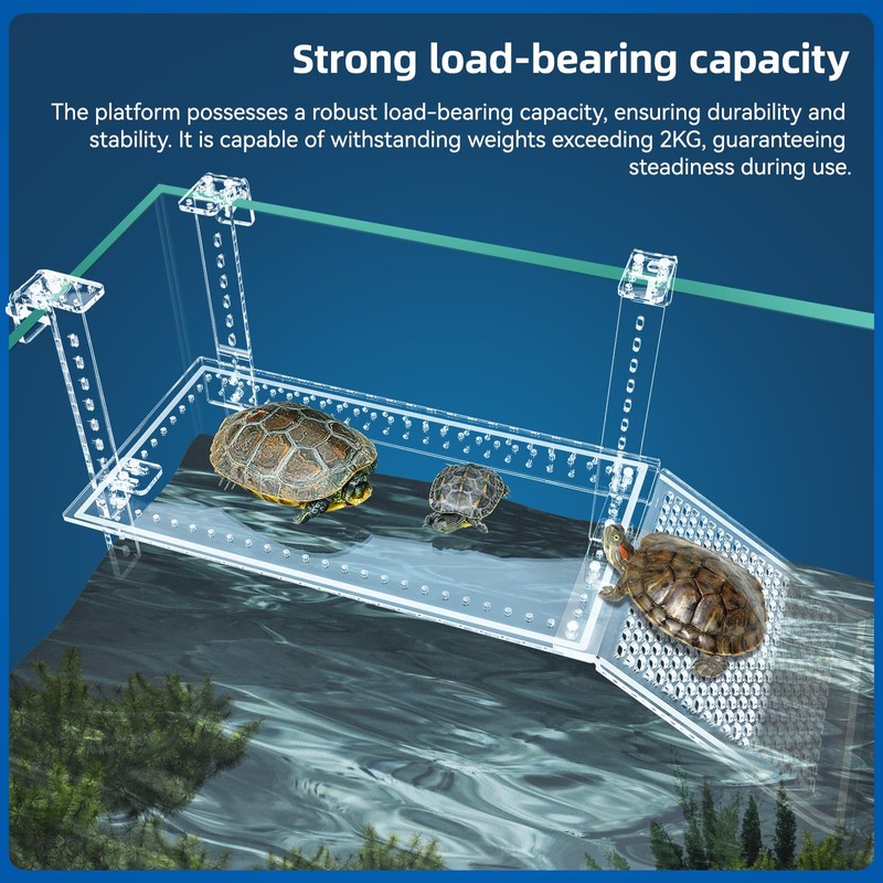 Turtle Docks Large Adjustable Turtle Basking Platform for Aquatic Turtles,