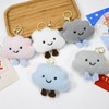 xuzhiyuan Funny Smiling Cloud Keyring Cute Smiling Face Cloud Soft