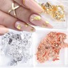 20 Grams Leaf Sheets, Silver Plated Brass Crafting Flakes, for