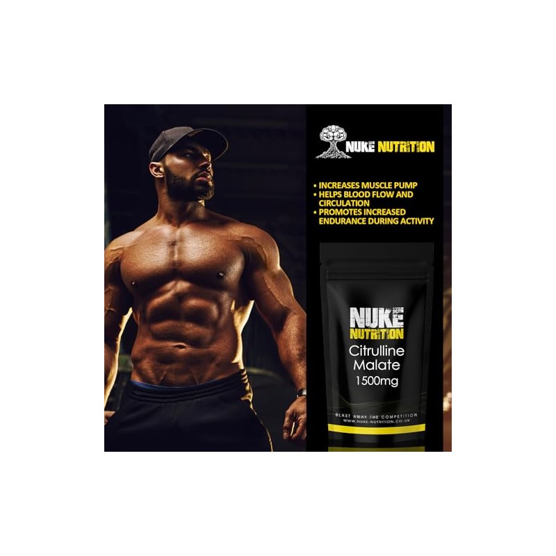 Nuke Nutrition L Citrulline Malate Capsules 1500mg - High Strength