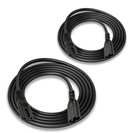 JLY 1.8M C7 C8 Cable, PDU Power Cable C7to C8 2.5A-250V 2-Pin C8/C7 Converter Cable, UL Listed, Pure Copper Core, Lightweight, Multiple Protection, Weather Resistant, Wear-Resistant, Compatible with