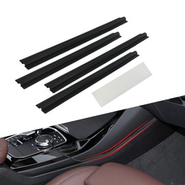 HQRNYP 4PCS Car Concealed Wire Cover, Car Cable Management, PVC Auto Split Sleeving Wire Cord Organizer, Universal Auto Accessories Black Soft PVC Cable Sleeve Fit for USB, Audio and Video Line