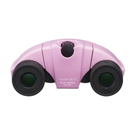 Pentax UP Porro Prism Binoculars, 0.8 Inch (21 mm) Effective Diameter, safety pink