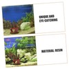 iplusmile 2pcs Castle Fish Tank Resin Decoration Aquarium Landscape Ornament