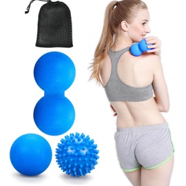 Massage Balls Lacrosse Ball Massage for Back Yoga Physio Ball Massage Musculaire Therapy Myofascial Release Muscle Relaxer Acupoint -OUPLIFY (YCS)