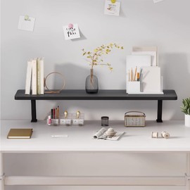 KUHEITAER Clamp On Desk Organizer Shelf, Desk Extension, Desk Extender Side Table, 23 Inch Desk Extension Shelf, Adjustable Desk Top Organizer, Above or Below Desk Placement