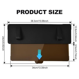 AuMoHall Polarized Sun Visor Extender for Car, Adjustable Anti-Glare Visor Extender Sun Blocker for Safe Driving, Universal for SUV, Sedan, Family Automotive