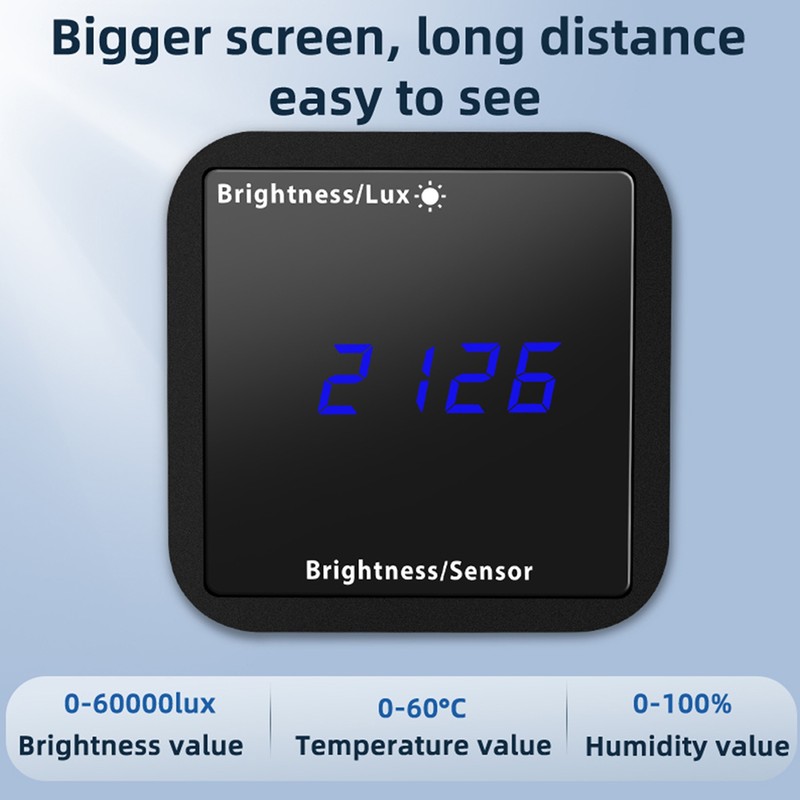 Tuya ZigBee Intelligent Light Detector Temperature & Humidity Sensor with