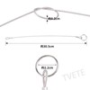 Cable Lock Wire Ropes [6 pieces] Stainless Steel Rope, Vinyl
