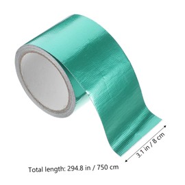 BESPORTBLE 1 Roll Waterproof Repair Tape Caulk Strips Clear Tape Muffler Two Double Sided Tape Gaffers Tape Rug Tape Wallpaper Reflective Tape Tent Tape Sports Tape Hem Green Fiberglass Cloth