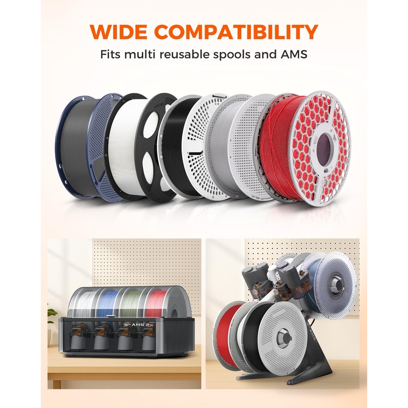 TECBEARS PLA Refill Filament 1.75mm, PLA 3D Printer Filament Refill