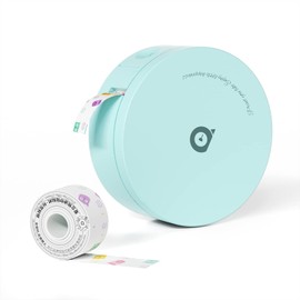 PeriPage Label Maker - Portable Bluetooth Label Printer - Small Smart Handheld Mini Labeler with Tape - Compatible with iOS and Android - Ink Free，Rechargeable，Multiple Template Font Icons (Green)
