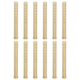 PATIKIL 200 Pieces Archery Arrow Brass Insert 12 Pack Insert Screw Copper Brass Arrows for .244/6.2mm Carbon Arrows