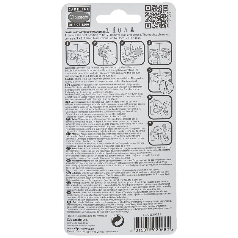 Clippasafe Glass Cabinet Lock