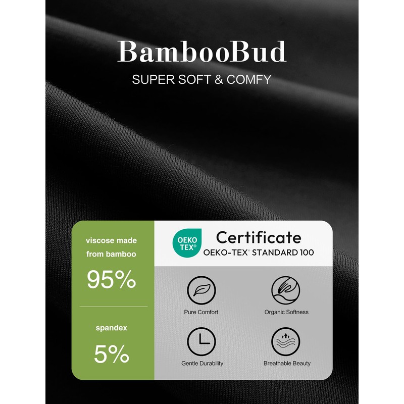 BambooBud - Fundas para pañales para bebés recién nacidos, B-black
